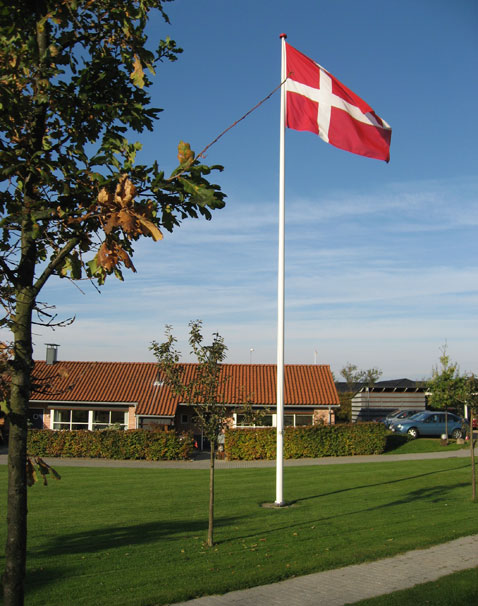 Der flages jævnligt i Borgmesterparken Andelsboligforening